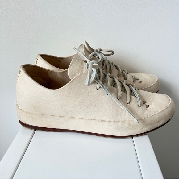 FEIT natural beige classic low top sneakers sewn by hand - Picture 5 of 9